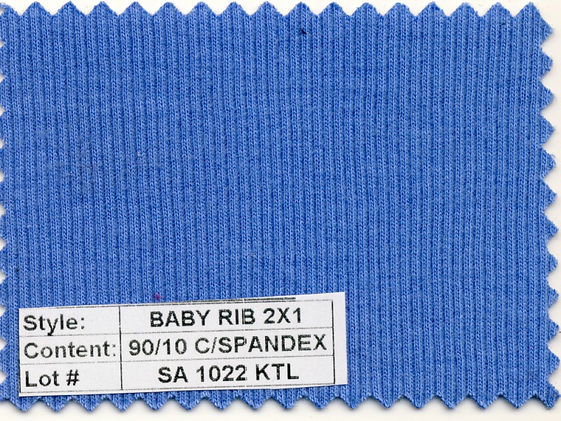 Baby Rib 2x1 Cotton Spandex